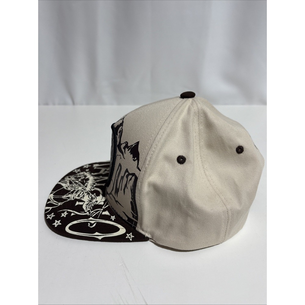 Top Level Rancho‎ Rodeo Cowboy Mens Cream Brown Adjustable Snapback Cap Hat - Picture 4 of 10